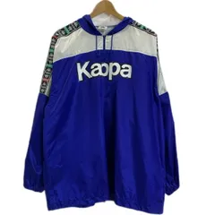 【中古】　Kappa sport　ウインドブレーカー　90s vintage　90年代　ナイロンパーカー　アウター　プルオーバー　ラインロゴ　両面プリント　スポーツ　古着　/1931