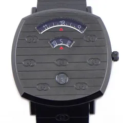 グッチ GUCCI 腕時計 グリップ 157.3/YA157429 デイト ブラック文字盤 SS クオーツアナログ 【箱・保付き】 【中古】のサムネイル