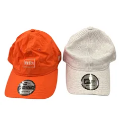 186001 現状品 NEW ERA ニューエラ キャップ　まとめ COOPERSTOWN オレンジ 9TWENTY ADJUSTABLE  ユニセックス 2点まとめ売り