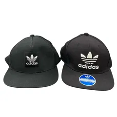 186001 現状品 adidas アディダス キャップ　まとめ SNAPBACK ブラック DH2568 ユニセックス 2点まとめ売り