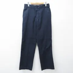 W32/古着 ディッキーズ ワーク パンツ メンズ 874 紺 26mar12