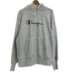 【中古】　Champion REVERSE WEAVE　パーカー　90s vintage　90年代　フーディ　プルオーバー　トップス　裏起毛　ブランドロゴ　刺しゅう　フロントポケット　USA製　アメカジ　古着　/1904