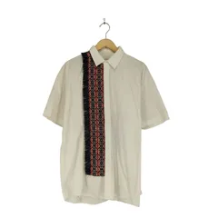 ミスタージェントルマン MISTERGENTLEMAN WOVEN FRINGE SHIRT S/S ウーブン フリンジ 半袖シャツ メンズ  Lのサムネイル