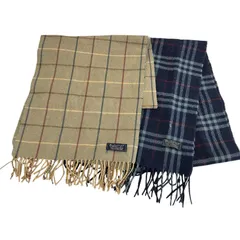 180053 Burberrys バーバリーズ マフラー　カシミア　ラムウール 2点まとめ売り