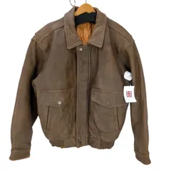 ユーズドフルギ USED古着 90-00S A-2 TYPE 裏地キルティング 羊革 シボ ラムレザー フライト ジャケット メンズ import：L 