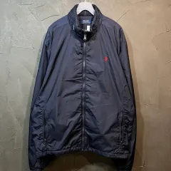 2XL Polo ポロ ラルフローレン ネイビー ナイロン ジャケット