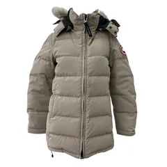 186005 CANADA GOOSE カナダグース ダウンジャケット S ベージュ レディースのサムネイル
