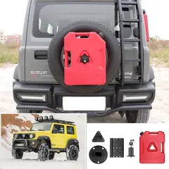 【送料無料】Suzuki Jimny JB64 JB74 (スズキ ジムニー JB64 JB74) 2018+ 専用 スペアタイヤキャリア 拡張 ラック + 11.3L 補助タンク 燃料/水 兼用 大容量