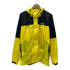 【中古】　Columbia　ナイロンジャンパー　マウンテンパーカー　アウター　フード　フルジップ　無地　バイカラー　ワンポイント　ブランドロゴ　プリント　アウトドア　古着　/1151