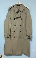 DAKS ダックス メンズ トレンチコート ダブル ロング丈 ジャケット 秋冬 カジュアル 外出ルック M 95