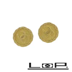 シャネル ■美品■ヴィンテージ■ イヤリング アクセサリー ココマーク ロゴ ゴールド GP 94P 箱 【608520】7