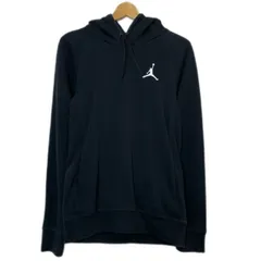【中古】　AIR JORDAN NIKE　パーカー　プルオーバー　長袖　フーディ　トップス　裏起毛　無地　ワンポイント　ブランドロゴ　刺しゅう　サイドポケット　スポーツ　古着　/1287