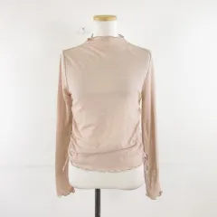 ワンアフター アナザー ナイスクラップ one after another NICE CLAUP ボトルネックカットソー 長袖 ベージュ *A726