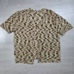 ヴィンテージ クロシェ 編み 半袖 Tシャツ