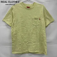 Supreme/シュプリーム Pocket Tee/胸ポケット 半袖Tシャツ イエロー/XL