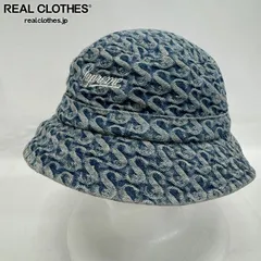 Supreme/シュプリーム【21AW】Monogram Denim Crusher Hat/モノグラム デニム クラッシャー ハット/バケットハット 帽子