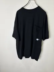 S00089 　uniform experiment｜ユニフォームエクスペリメント｜半袖Tシャツ｜ブラック黒｜XL｜ポケットT｜コットンレーヨン｜Y2K｜90S｜古着｜アメカジ｜USA古着｜ヴィンテージ｜フォロー割｜今期トレンド｜ストリート
