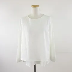 グラシア GLACIER ブラウス カットソー 長袖 オフホワイト 白 M *A190