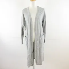 アースミュージック&エコロジー EARTH MUSIC & ECOLOGY カーディガン ロング 長袖 グレー F *T754
