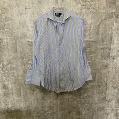 【Y-636】Polo Ralph Lauren ポロ ラルフローレン ストライプシャツ L相当 USA古着 アメカジ 00s 雰囲気 ビッグサイズ