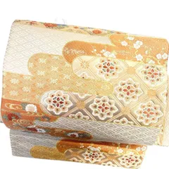 付け帯　ヱ霞　華紋　花菱　観世水　菊花　金糸　着物　033b pのサムネイル