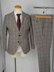 Paul Smith グレンチェック スーツ セットアップ ブラウン 日本製