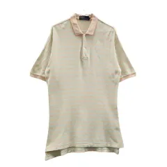 RALPH LAUREN ラルフローレン ヴィンテージ ストライプ ライトグリーン カラーTシャツ L