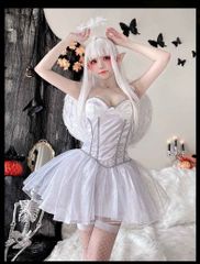 NIKKE ブラン 歪萌舎 コスプレ 勝利の女神:NIKKE ニケ ウィッグ付き
