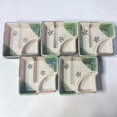 瀬戸焼 寺田美山 鳴海織部向付 5客 12cm - メルカリ