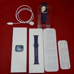 Apple Watch Series 9 GPS+Cellularモデル 41mm MRHW3J/A シルバー/ストームブルースポーツバンド M/L