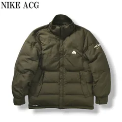 【希少】 00sヴィンテージ ナイキ エーシージー NIKE ACG tech NO-SEW down jacket ダウンジャケット アウトドア ストリート アメカジ テック系 L チャコールブラウン メンズ