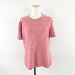 マーロ malo カシミヤニット セーター 半袖 ピンク 48 *A831