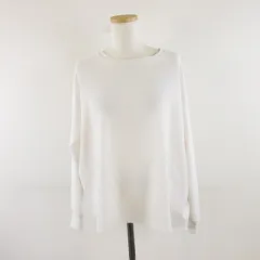 イエナ IENA オーバーサイズカットソー 長袖 ストレッチ オフホワイト 白 38 *A304