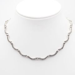 ☆SV925 ガーネットとマルカジット（マーカサイト） ネックレス - メルカリ