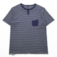 TRIMARK レザー 切替 スタジャン L ブラック レザー キルティング 