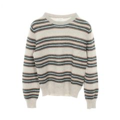 26SSコットンシルクGRADIENT STRIPE KNIT BOAT NEC - メルカリ