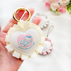 【全4色】プリーツが可愛い ハート型 マタニティマーク マタニティーマーク マタニティロゼット