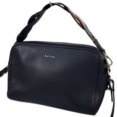 極美品 ポールスミス プリント ストライプ 2way ショルダーバッグ 斜め 