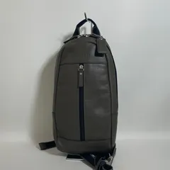 2603-202｜コーチ ボディバッグ レザー カーキ