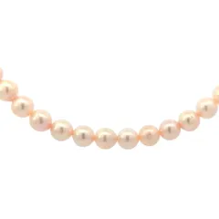 連 アコヤ真珠 Japan Pearl 養殖真珠 パール ネックレス ペンダント Silver 銀製-53.7g シルバー【♀】【S】【レディース】★■609831【中古】