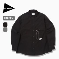 【新品】and wander アンドワンダー ドライブリーザブルLSシャツ 5746143024