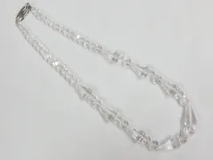 SILVER 水晶 カット ネックレス