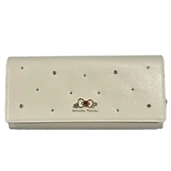 サマンサタバサ Samantha Thavasa 50周年記念コレクション 長財布 コラボ ハローキティ スナップボタン 白 ホワイト ■GY99