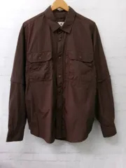 【中古】snow peak ｽﾉｰﾋﾟｰｸ ｶﾞｰﾒﾝﾄﾀﾞｲｺﾝﾊﾞｰﾁﾌﾞﾙｼｬﾂ 袖着脱可 SH-25AU002 ﾌﾞﾗｳﾝ M 991900759のサムネイル