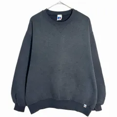 90年代 USA製 RUSSELL ATHLETIC ラッセル 無地スウェット ブラック(メンズ L)中古 古着 X7393