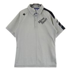 DESCENTE GOLF グレー カモフラ ポロシャツ O - メルカリ