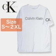 Calvin Klein カルバンクライン Tシャツ メンズ レディース 半袖 Tシャツ モノグラム ロゴ プリント半袖Tシャツ 40DC816 綿100% WHITE ホワイト 各サイズあり【新品・正規品】