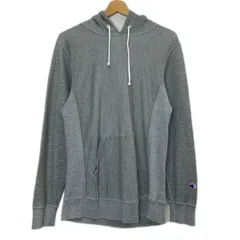 【中古】　Champion REVERSE WEAVE　パーカー　プルオーバー　フーディ　トップス　クルーネック　裏毛　無地　フロントポケット　アメカジ　古着　/1287