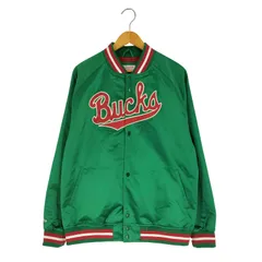 ミッチェルアンドネス mitchell＆ness SATIN JACKET MILWAUKEE BUCKS サテンジャケット メンズ import：L のサムネイル