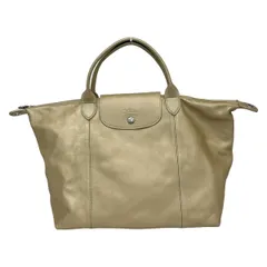 LONGCHAMP(ロンシャン) ハンドバッグ ル・プリアージュキュイール ゴールド 折りたたみ レザー